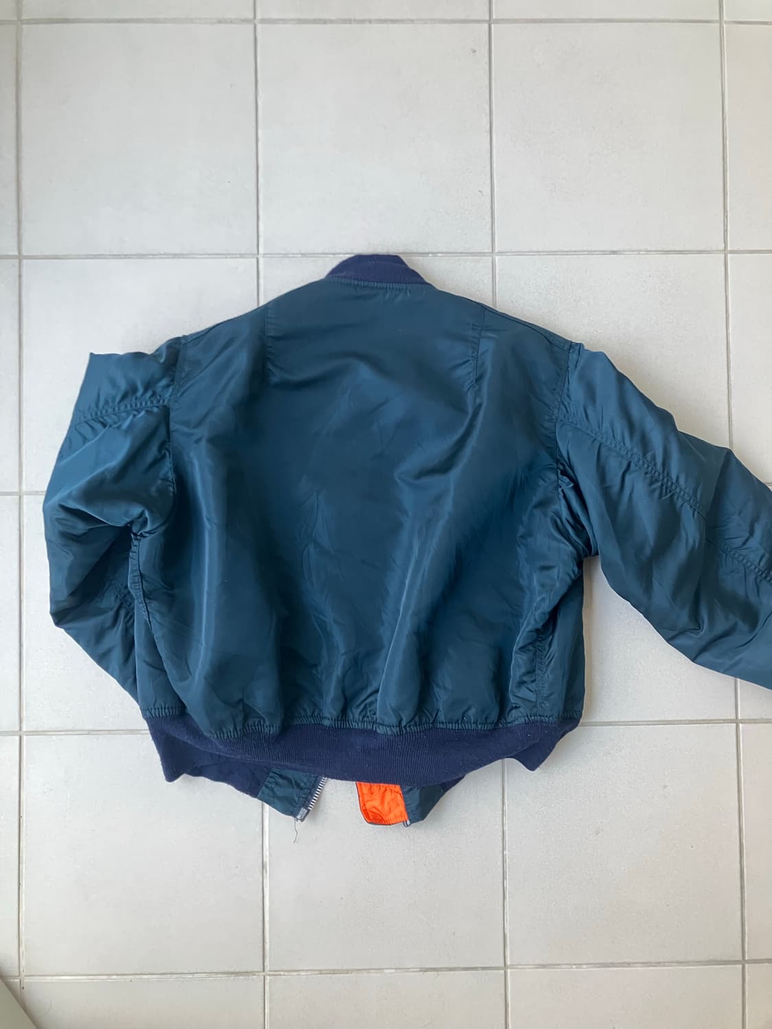 80s usaf alpha ma-1 flight jacket navy 상품이미지2