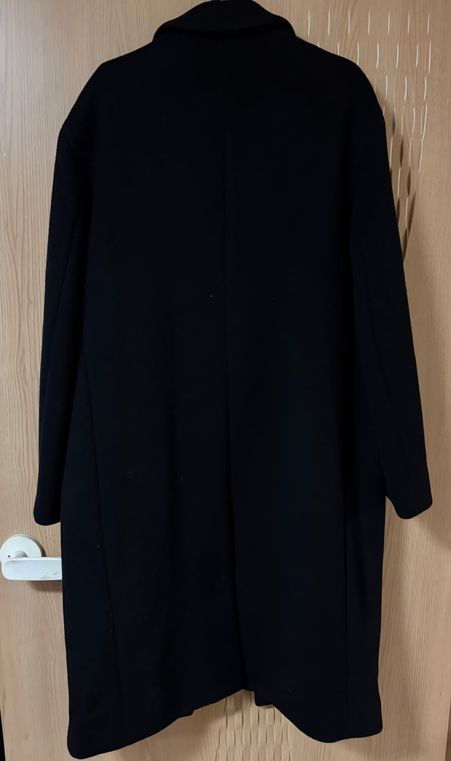 무신사 스탠다드 캐시미어 블렌드 블랙 코트 상품이미지7