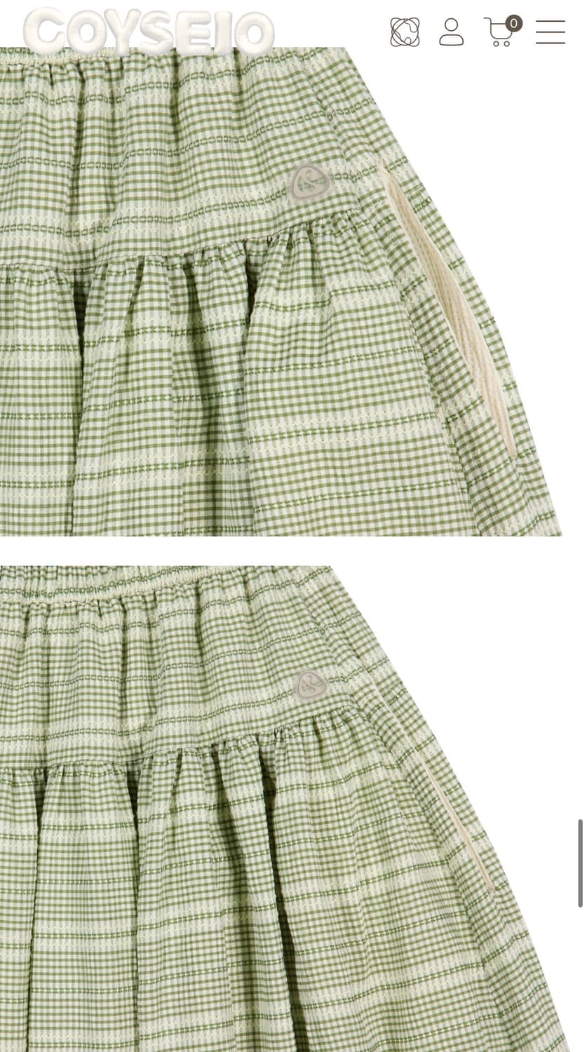 코이세이오 롱 스커트 라이트그린 상품이미지2