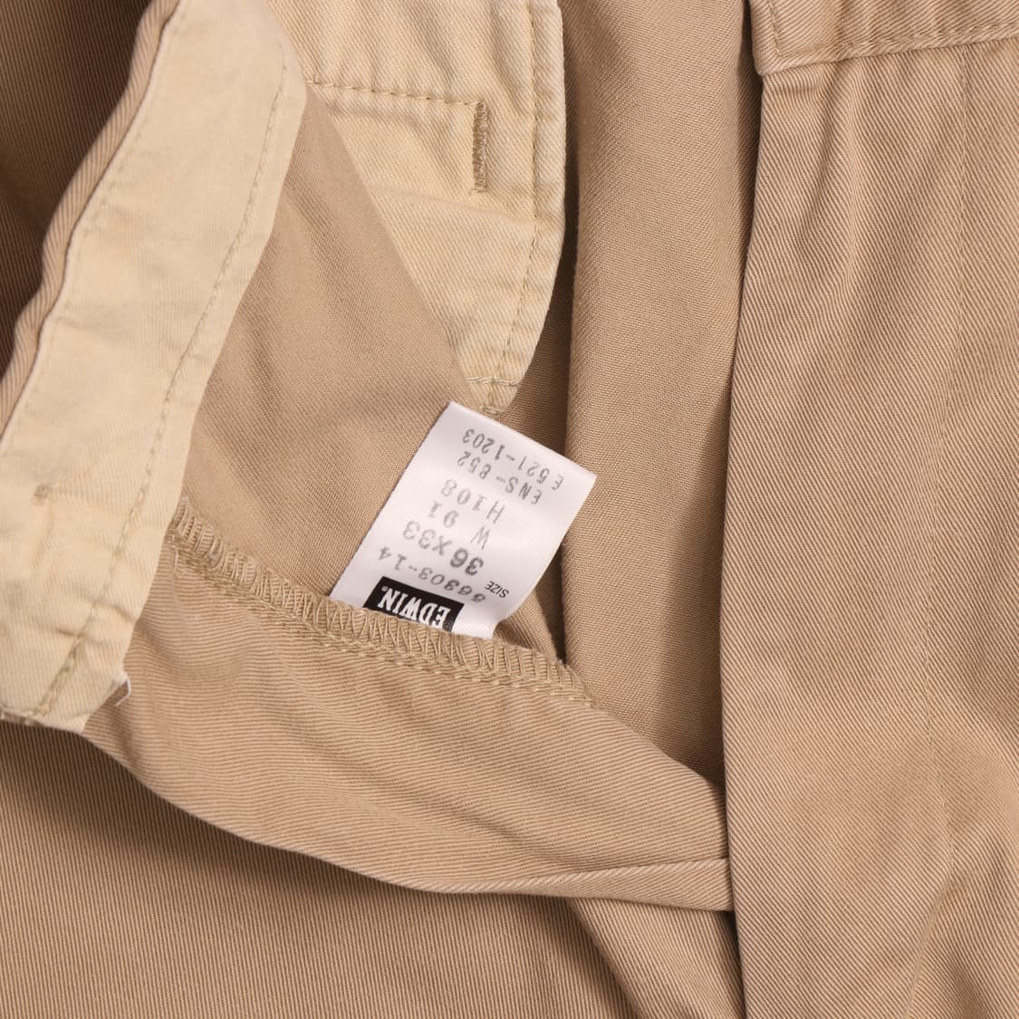 에드윈 코튼 베이지 치노팬츠A1622 상품이미지4