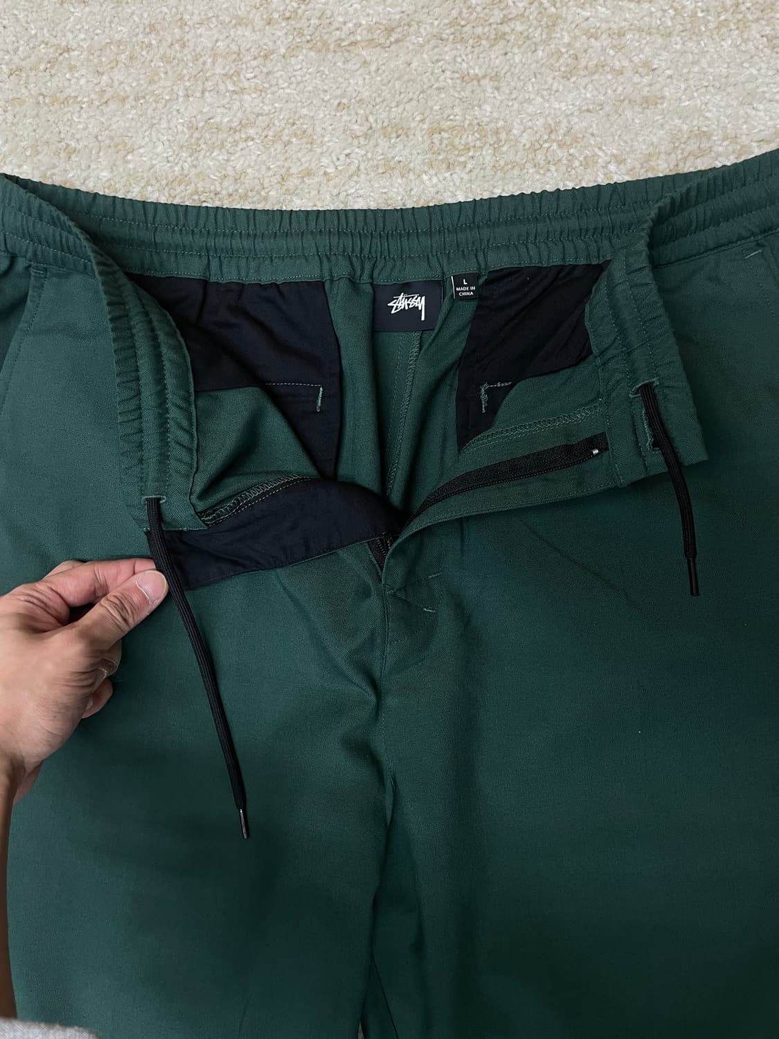 [L] STUSSY 스투시 브라이언 팬츠 그린 컬러 상품이미지2