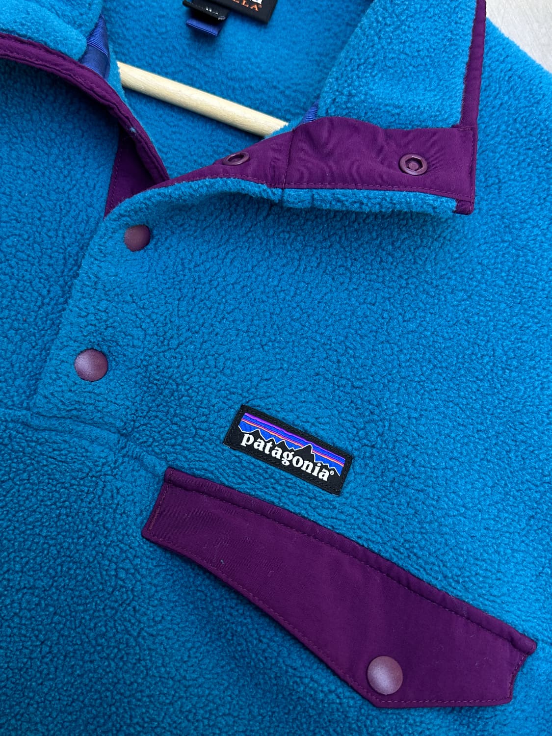 파타고니아 신칠라 비레이 블루 스냅 티 플리스 상품이미지3