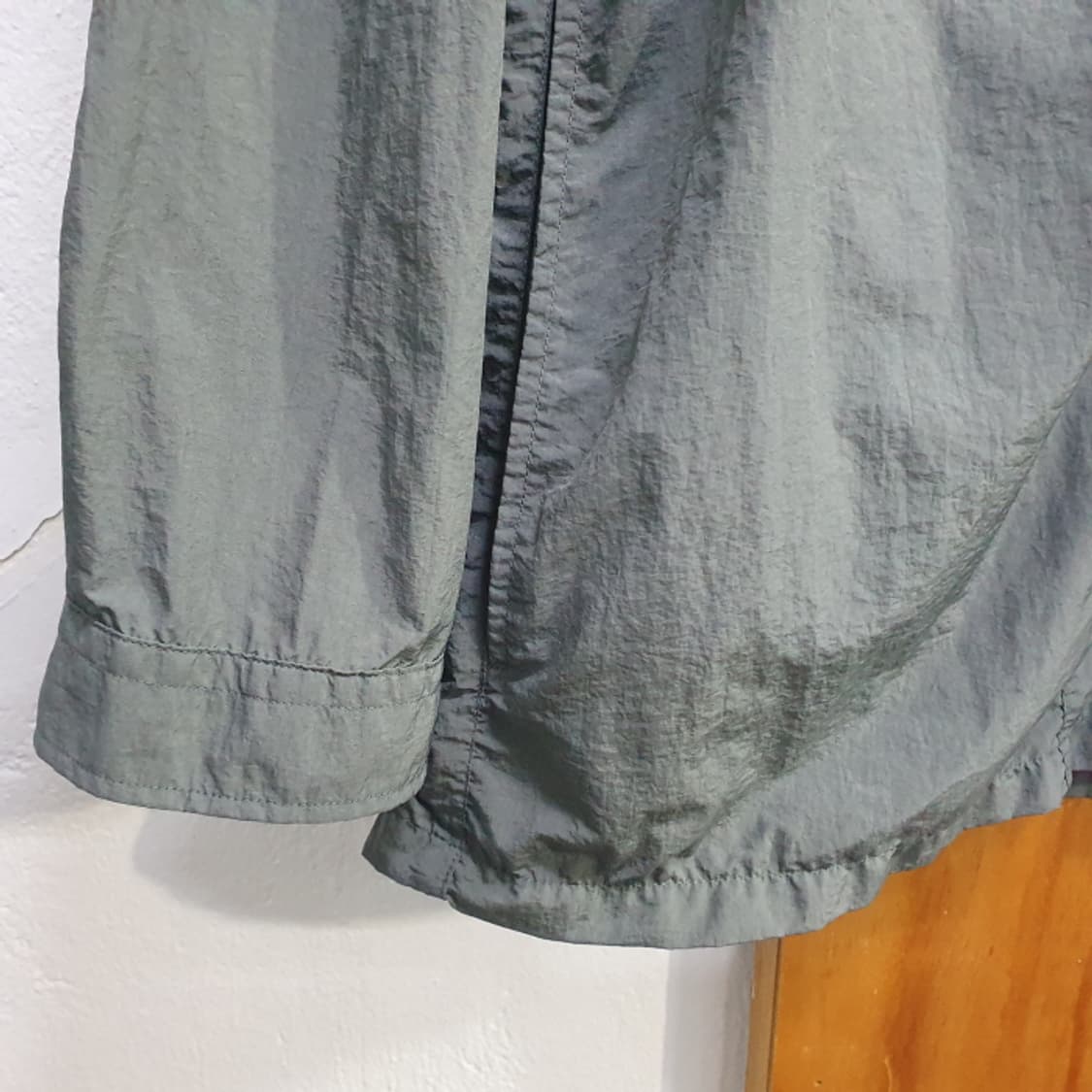 올젠 카키색 오버핏 긴팔남방(105) 상품이미지3