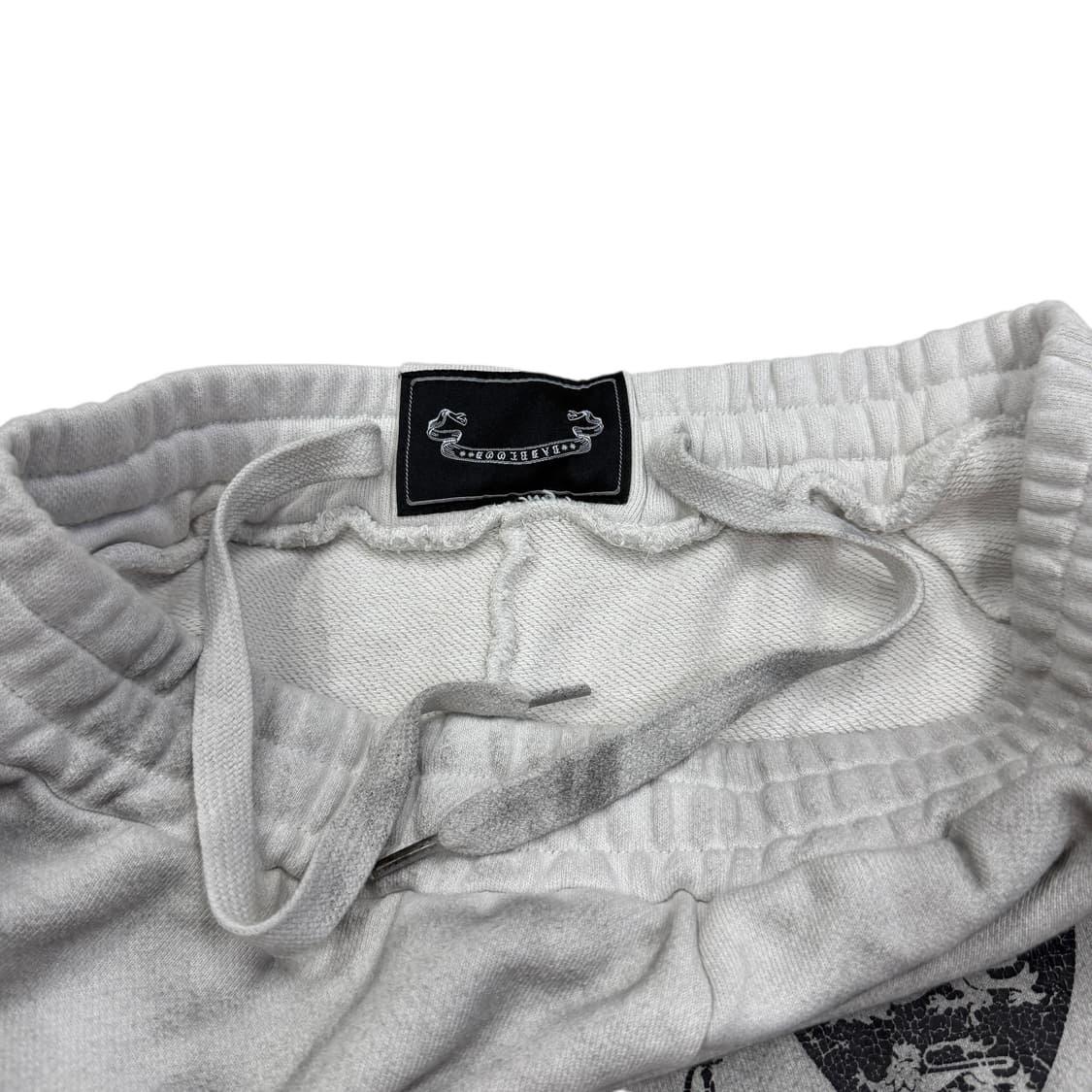 배드블러드 피스 낫 워 스트링 스웻팬츠 바지 더스티 화이트 M 상품이미지8