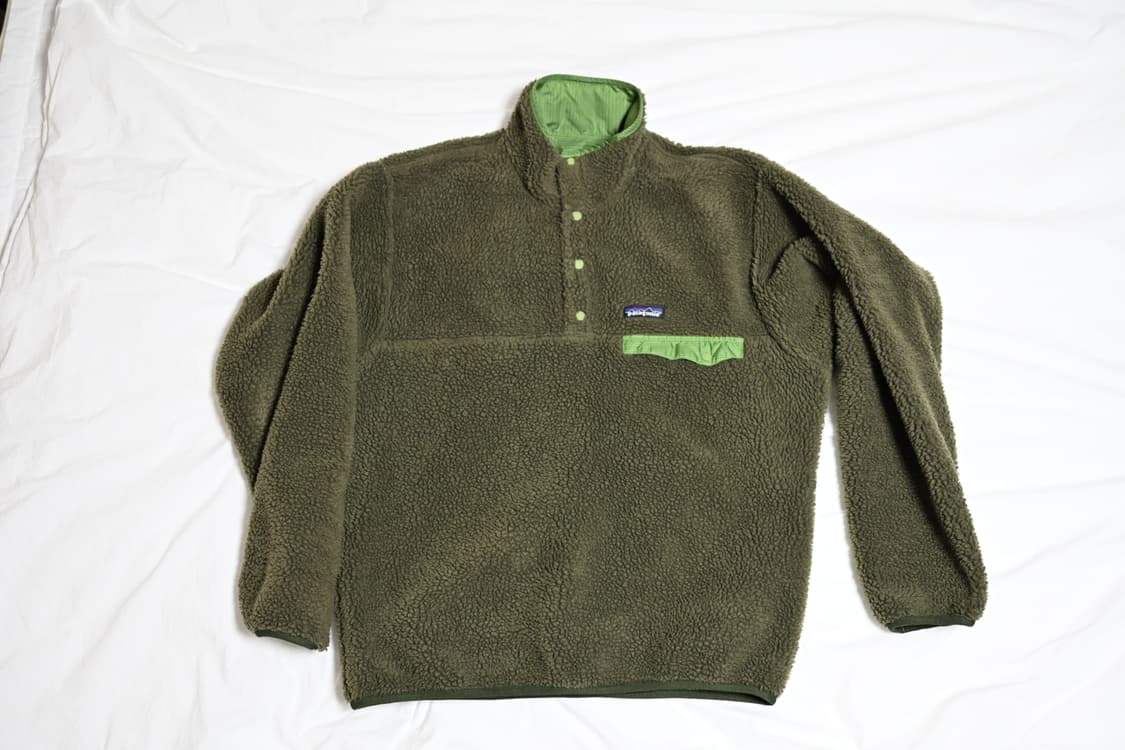 [L] 빈티지 파타고니아 레트로 글리세이드 카키 그린 스냅티 상품이미지2