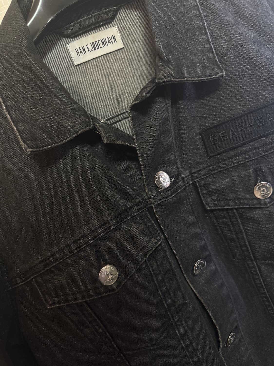 한코펜하겐 Han Kjobenhavn 블랙 데님자켓 (남성) 상품이미지4