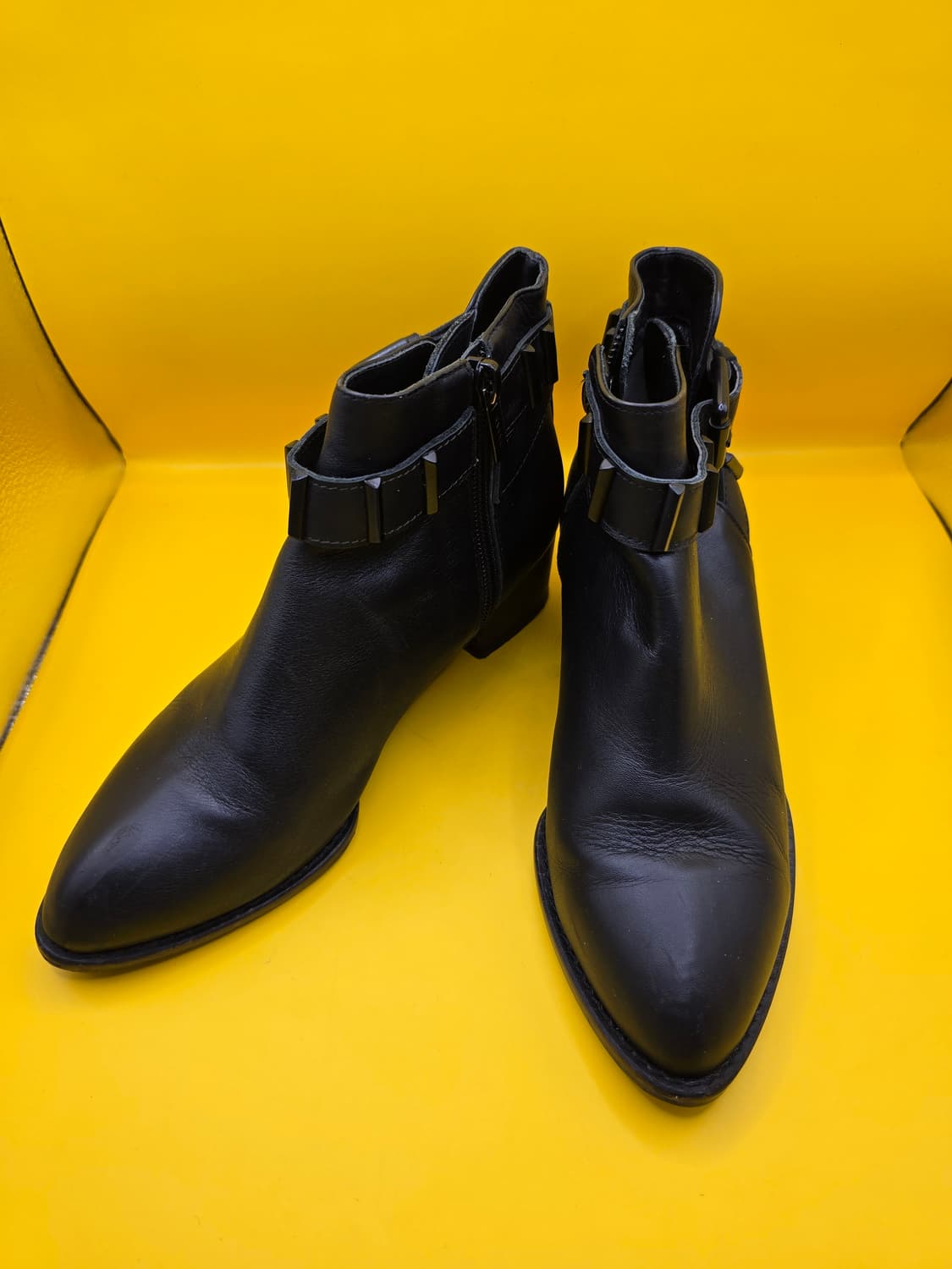 러브바바라 가죽 앵클부츠 230 / 굽4cm 상품이미지1