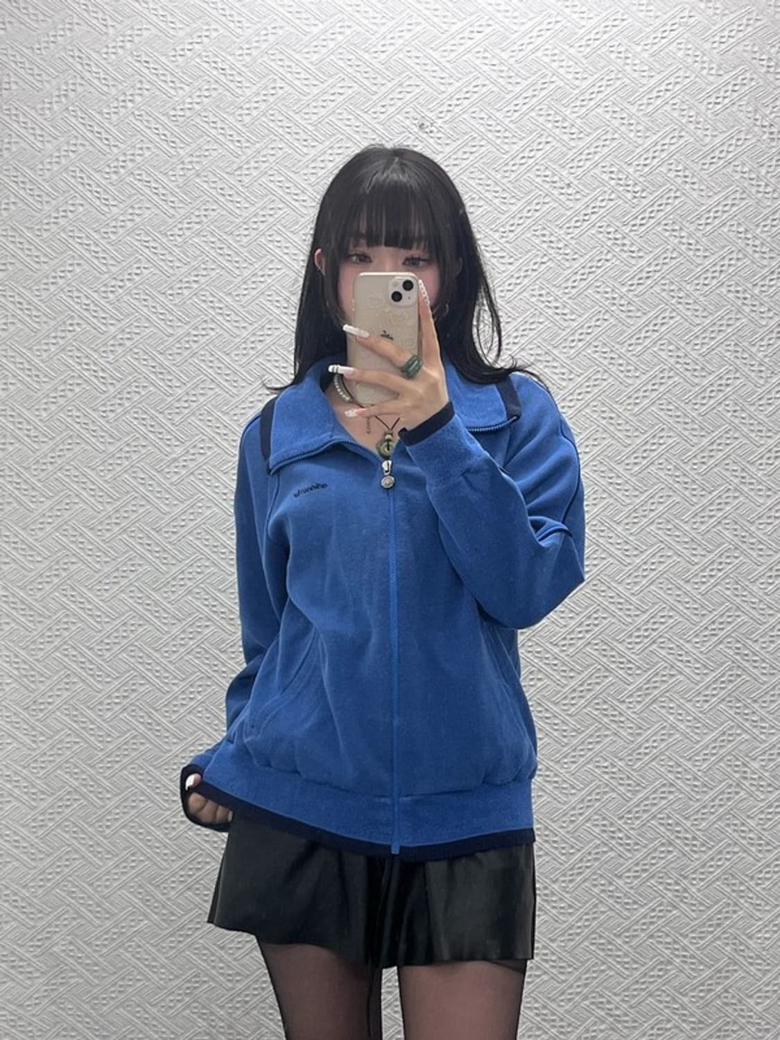 아디다스 서독 올드스쿨 레트로 블루 희귀 스웻 져지 집업 L C10817 상품이미지2