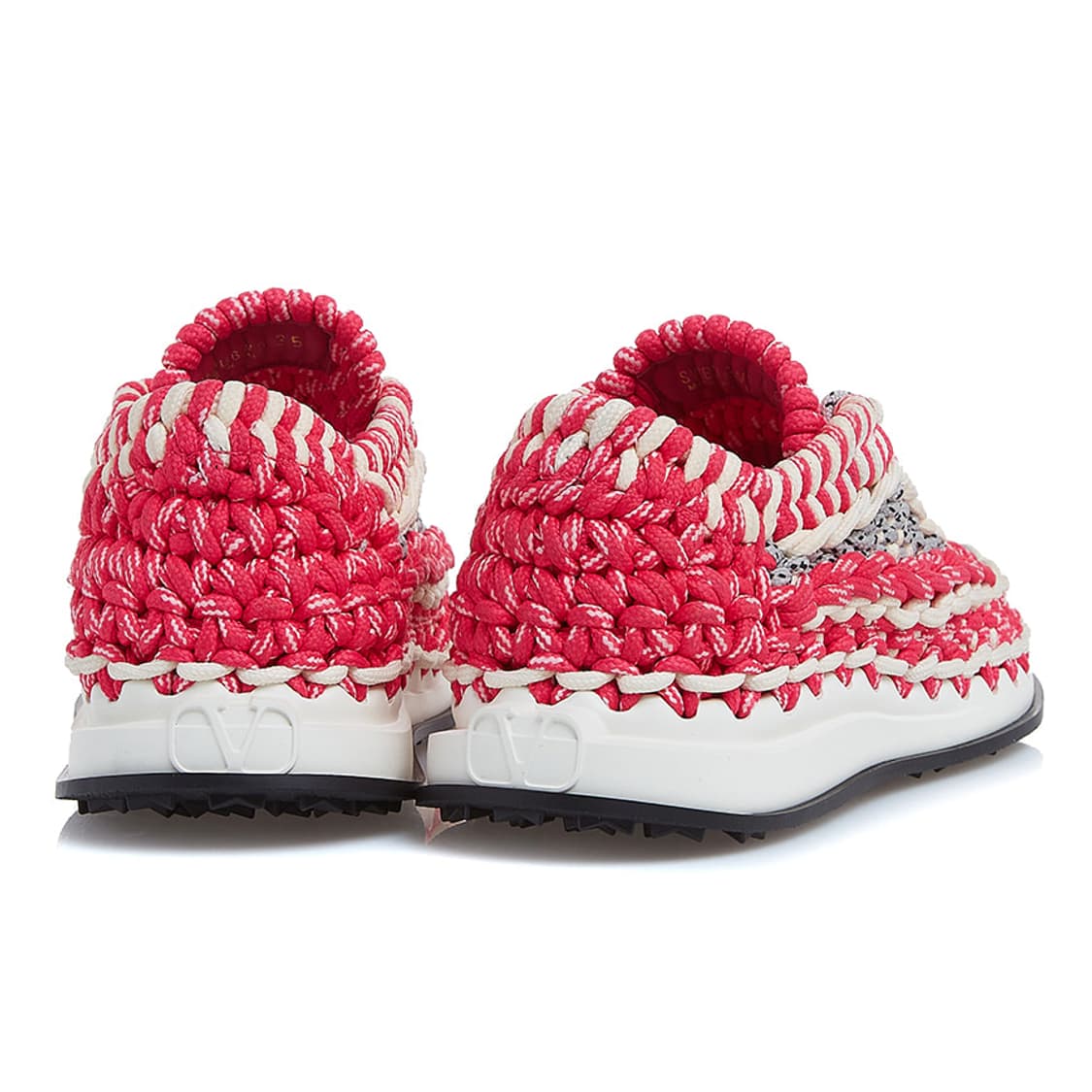 발렌티노 가라바니 여성 크로쉐 스니커즈 핑크 36.5 상품이미지3