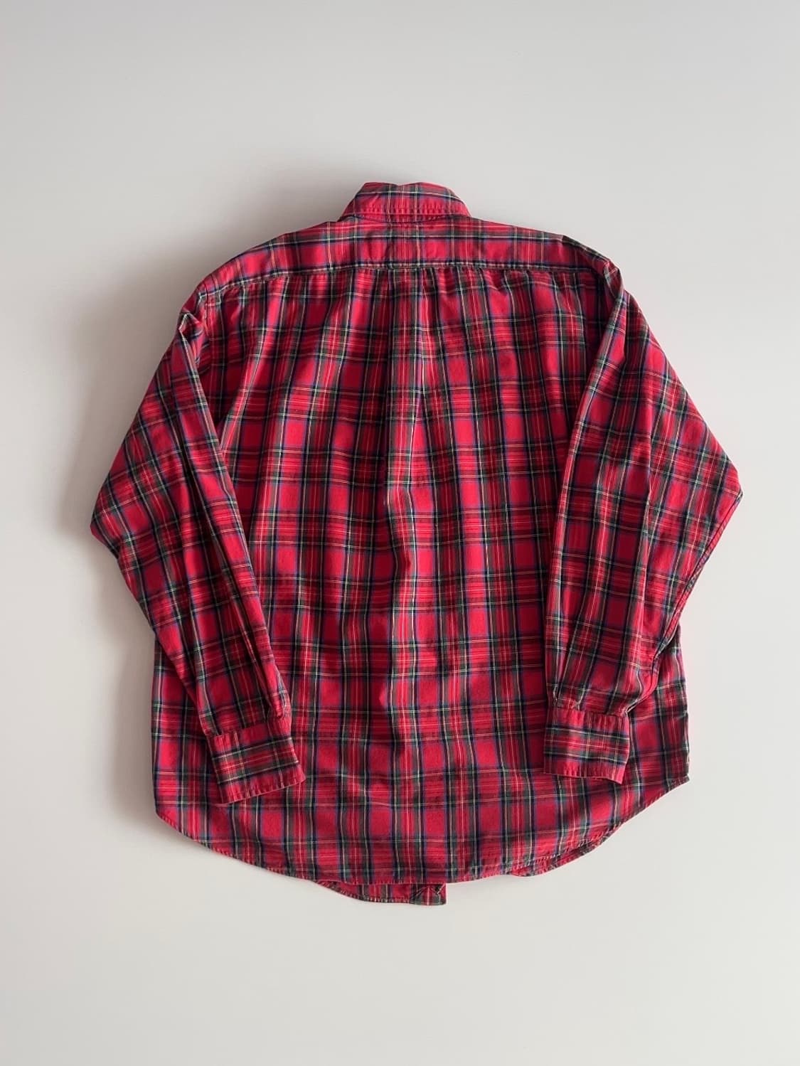 폴로 랄프로렌 레드 타탄체크 셔츠 8 상품이미지4
