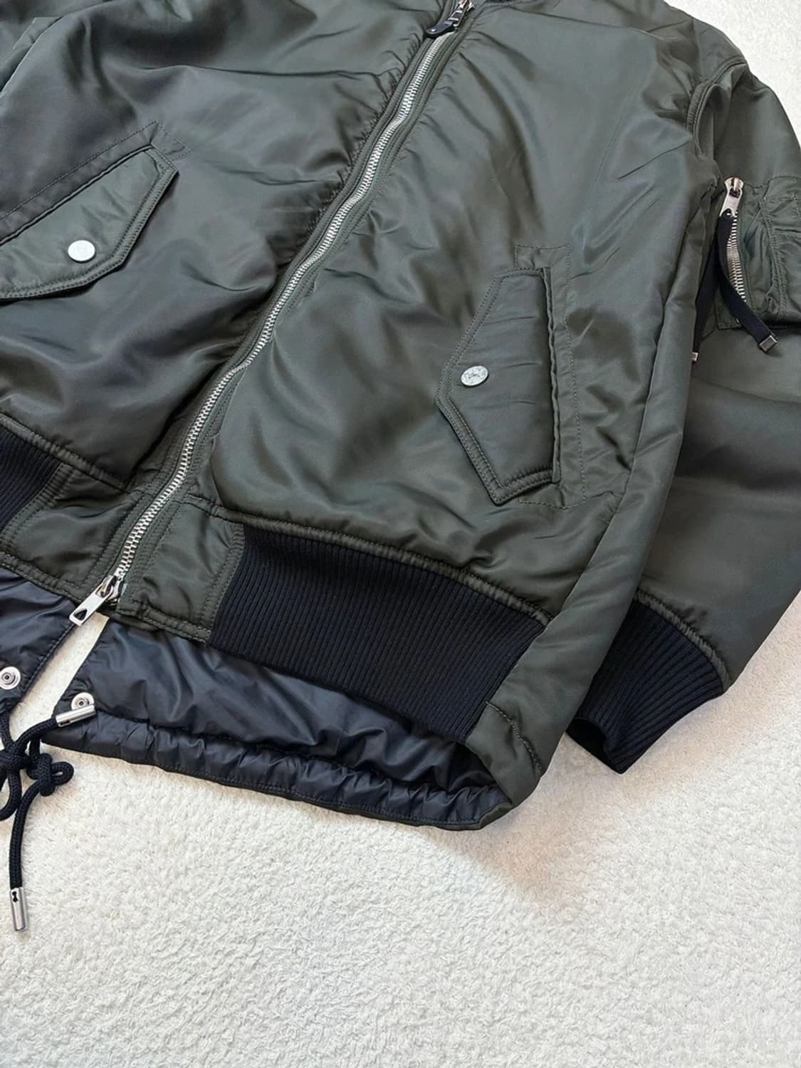 디젤 블랙 골드 MA-1 밀리터리 피쉬테일 블루종 자켓 PN5752 상품이미지3