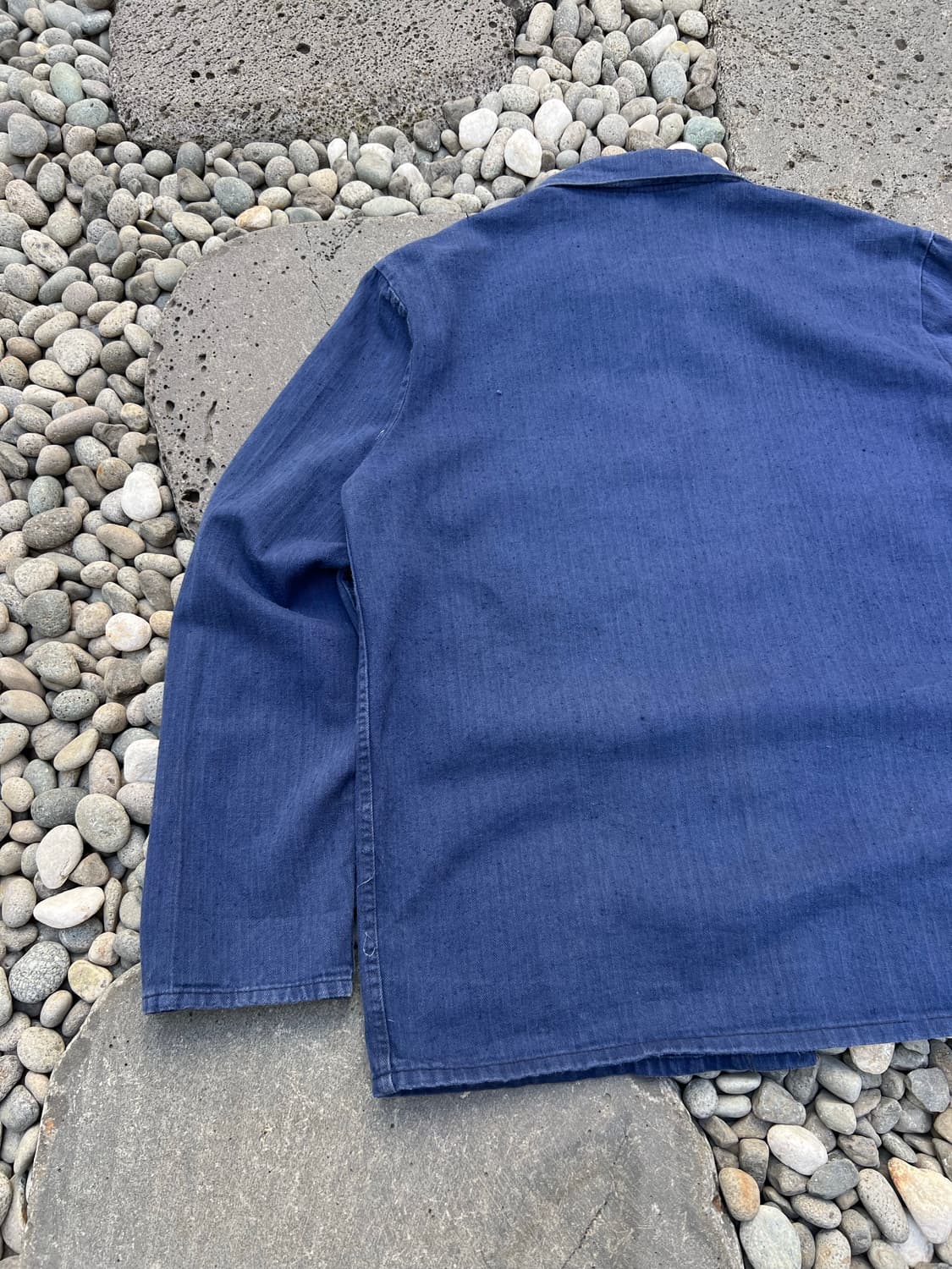 WASHING BLUE OLD HBT 헤링본트윌코튼 프렌치워크자켓 상품이미지9