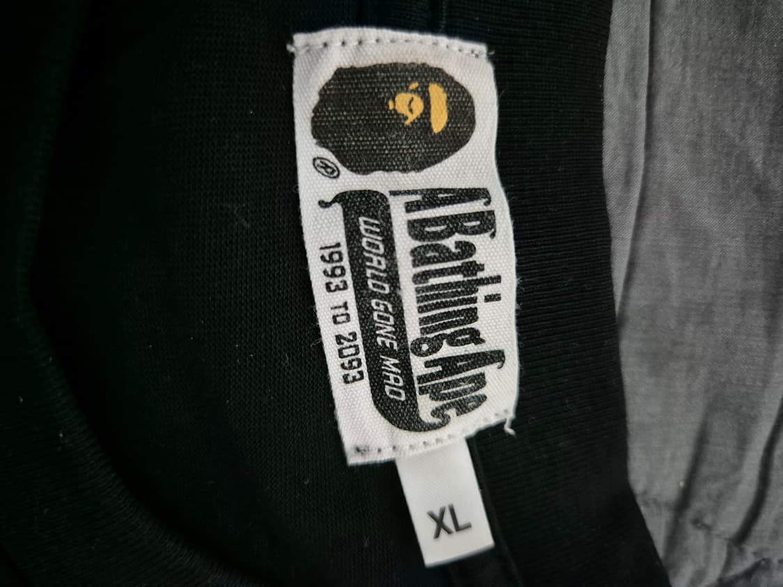 베이프 서큘러 에이프 헤드 릴렉스드핏 티셔츠 블랙 XL 상품이미지4