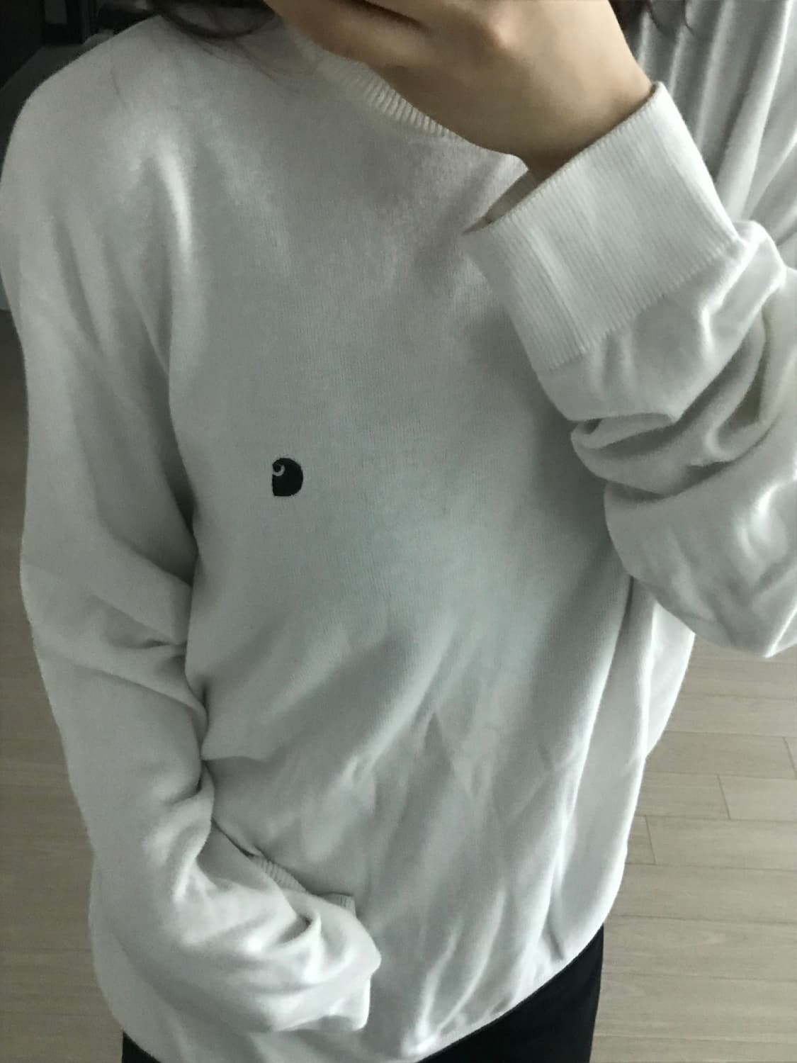 칼하트 화이트 니트 상품이미지3