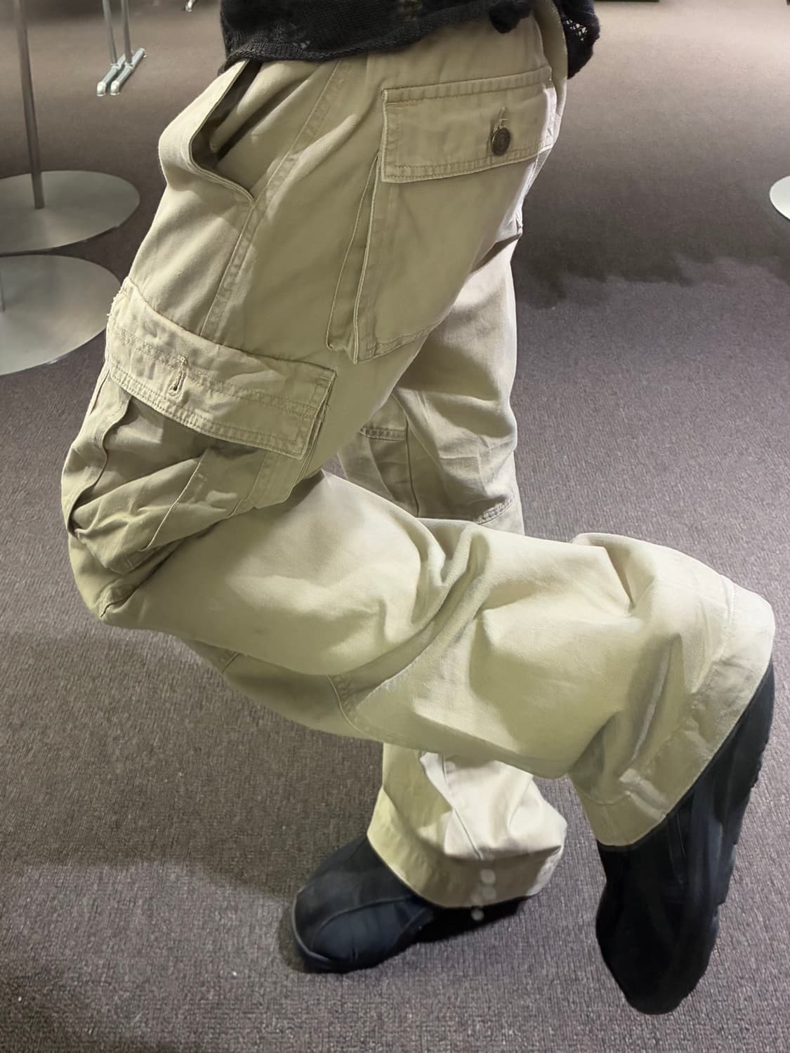  OS)Hanes 빈티지 베이지 카고팬츠 상품이미지3