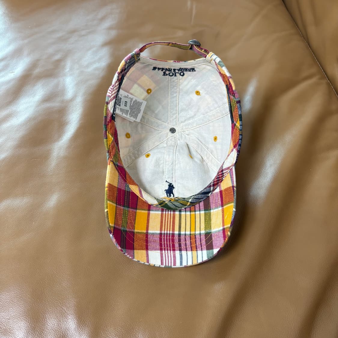 폴로 빔즈 6패널 볼캡 모자 마드라스 체크 상품이미지7