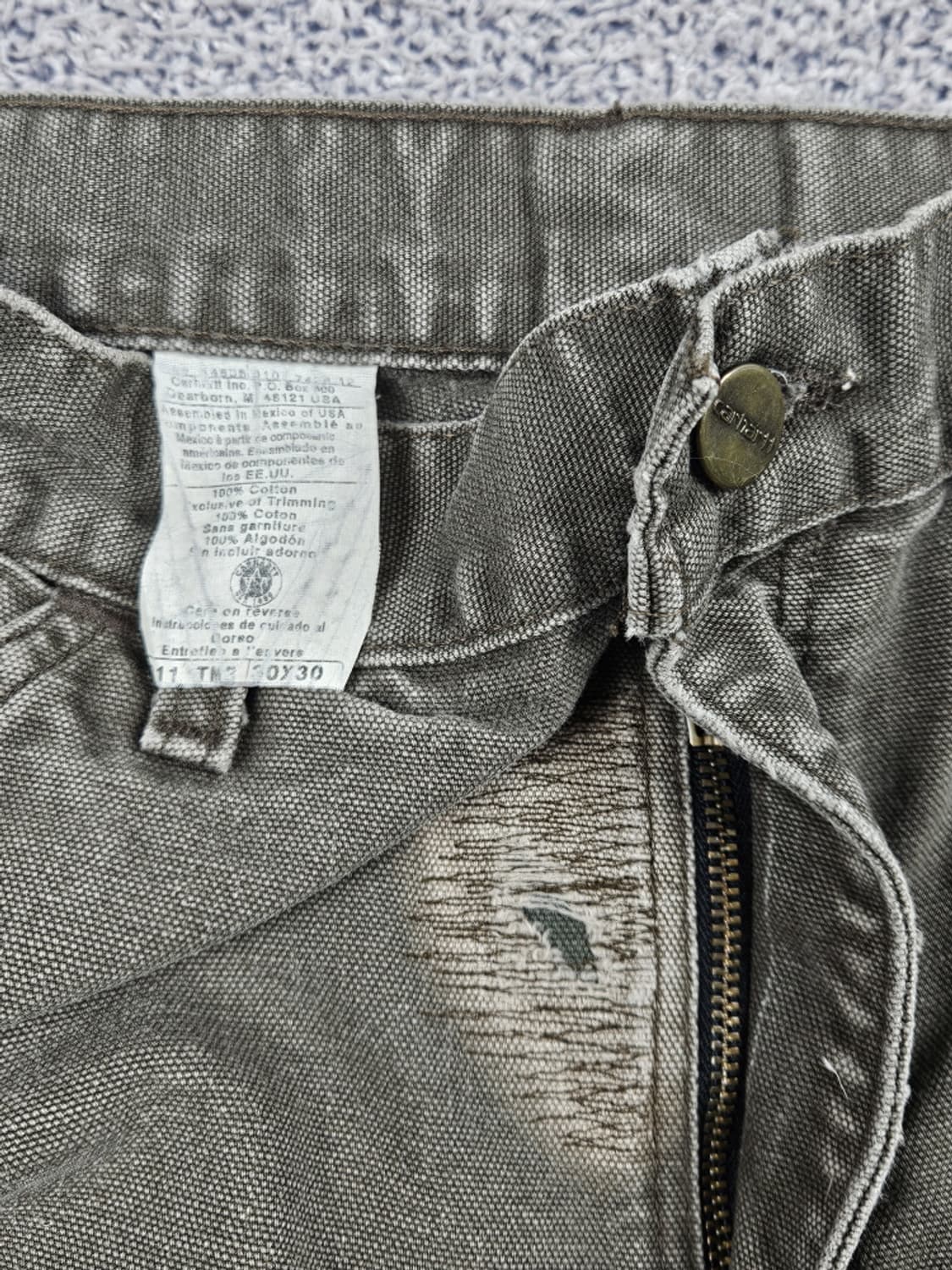 칼하트 리페어 커스텀 카펜터 워크 팬츠 ( 30X30 ) / 10565 상품이미지7