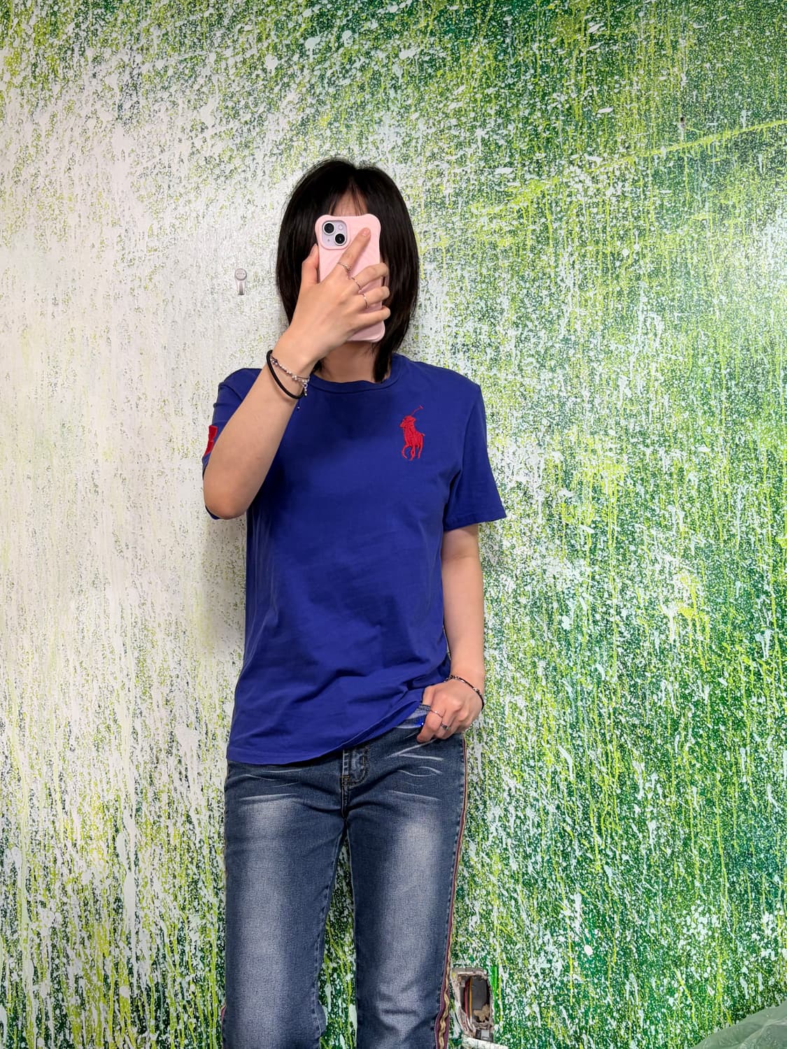 폴로 빅포니 치프키프 네이비 반팔 티셔츠 여성 L 상품이미지2