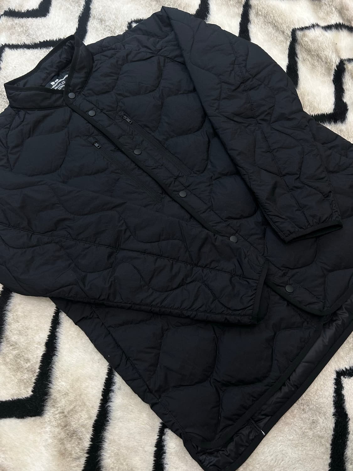 [XL]유니클로x화이트마운티어링 빅사이즈 경랑 자켓/블랙 상품이미지2