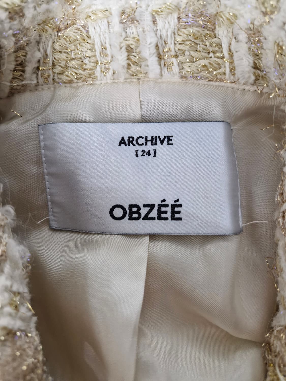 한섬 오브제(OBZEE) 22FW 트위드 자켓 상품이미지5