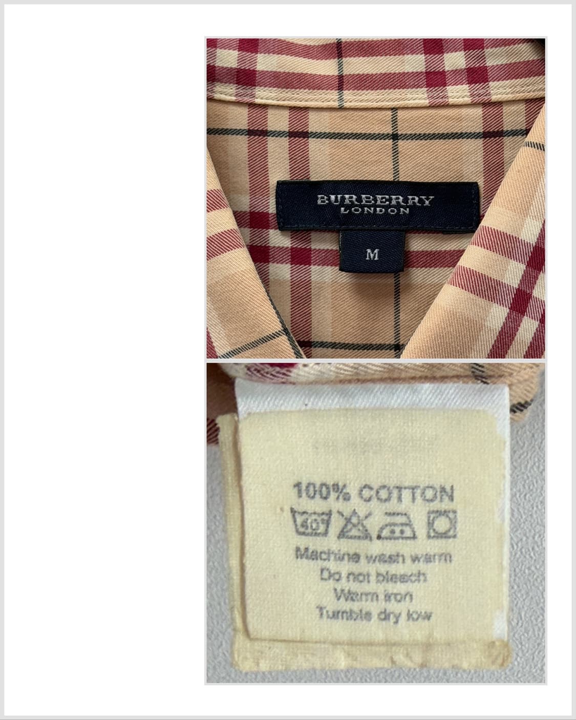 버버리 체크 숏슬리브 셔츠 상품이미지6