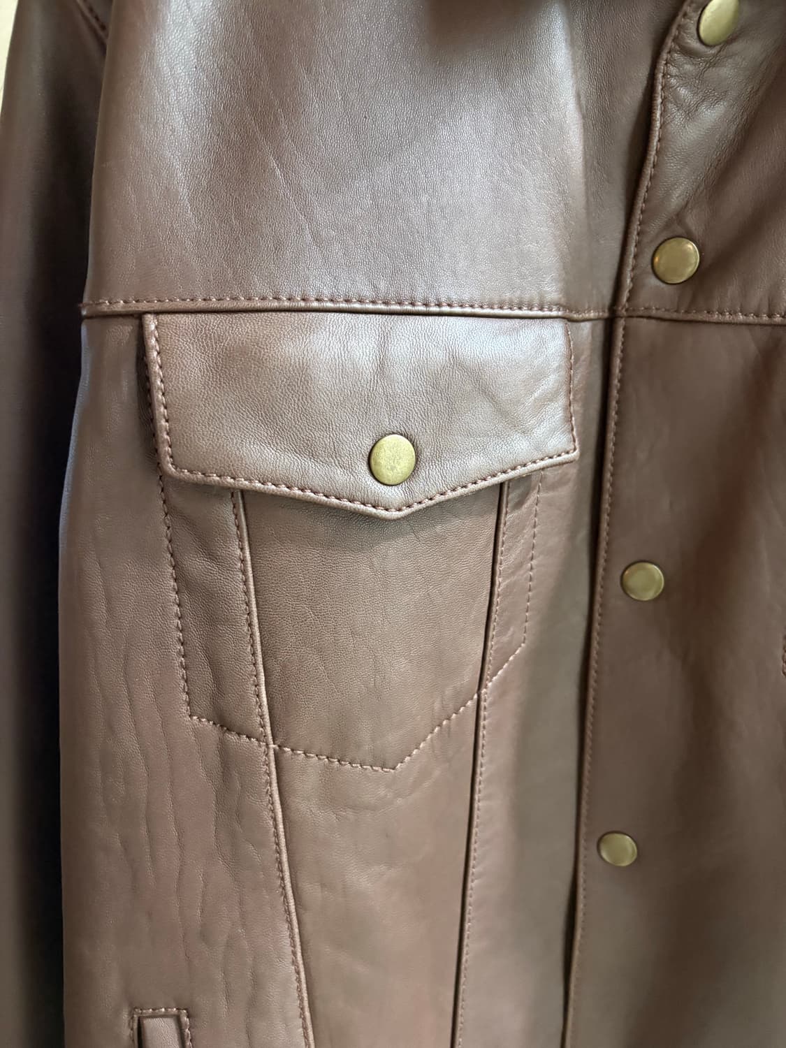 데우스엑스마키나 - 램스킨 레더 트러커 상품이미지4