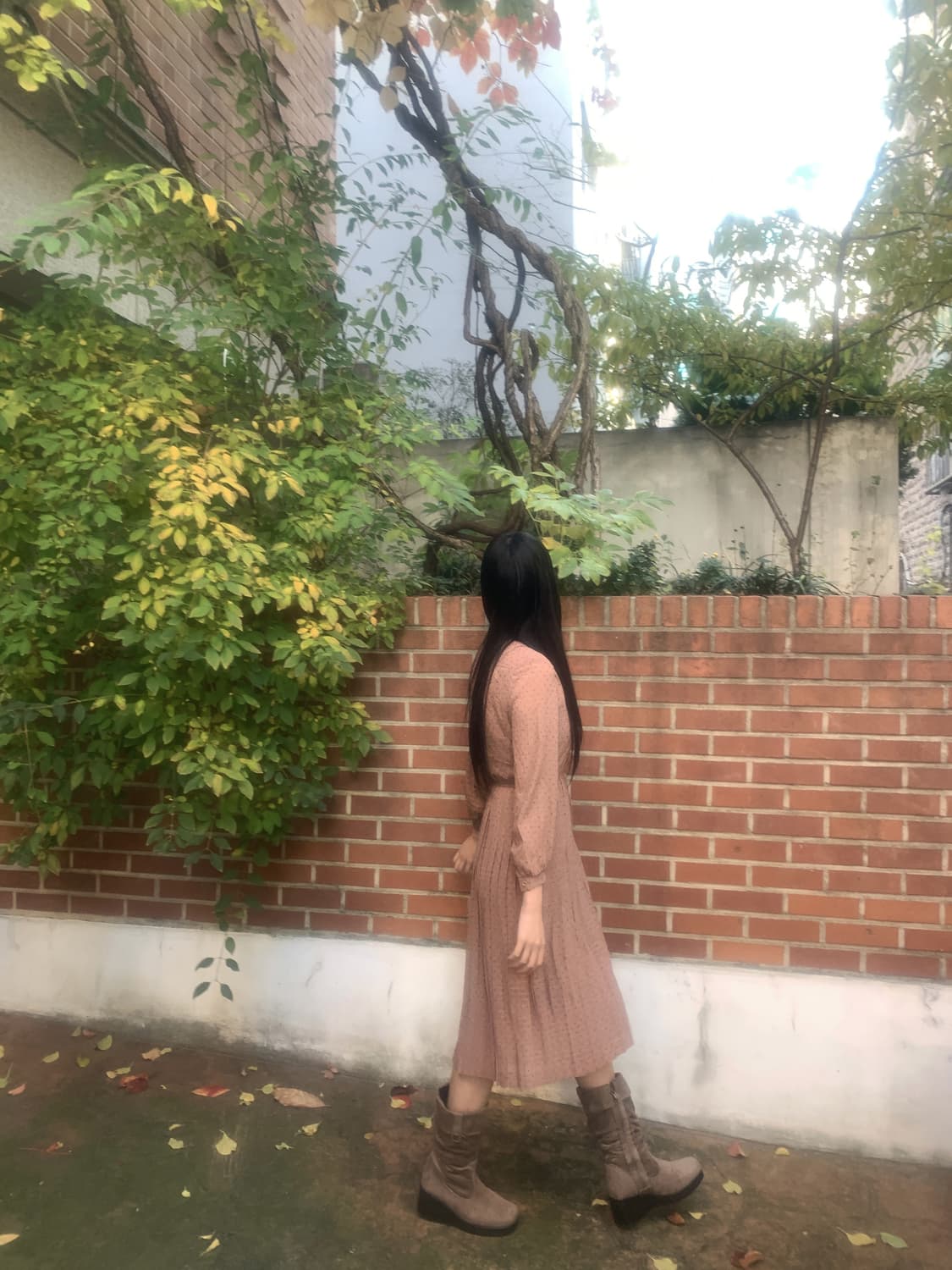 Vintage Frill Collar Dress 상품이미지7