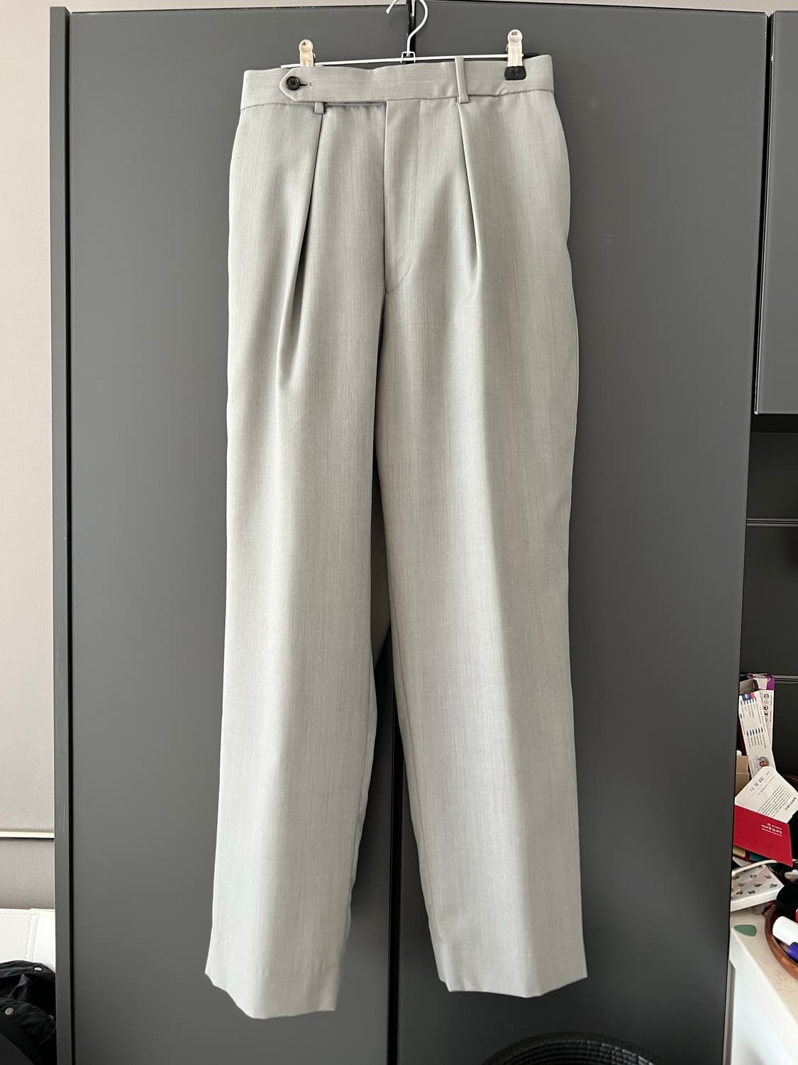 마카웨어 울 트라우저 그레이 1사이즈 상품이미지1