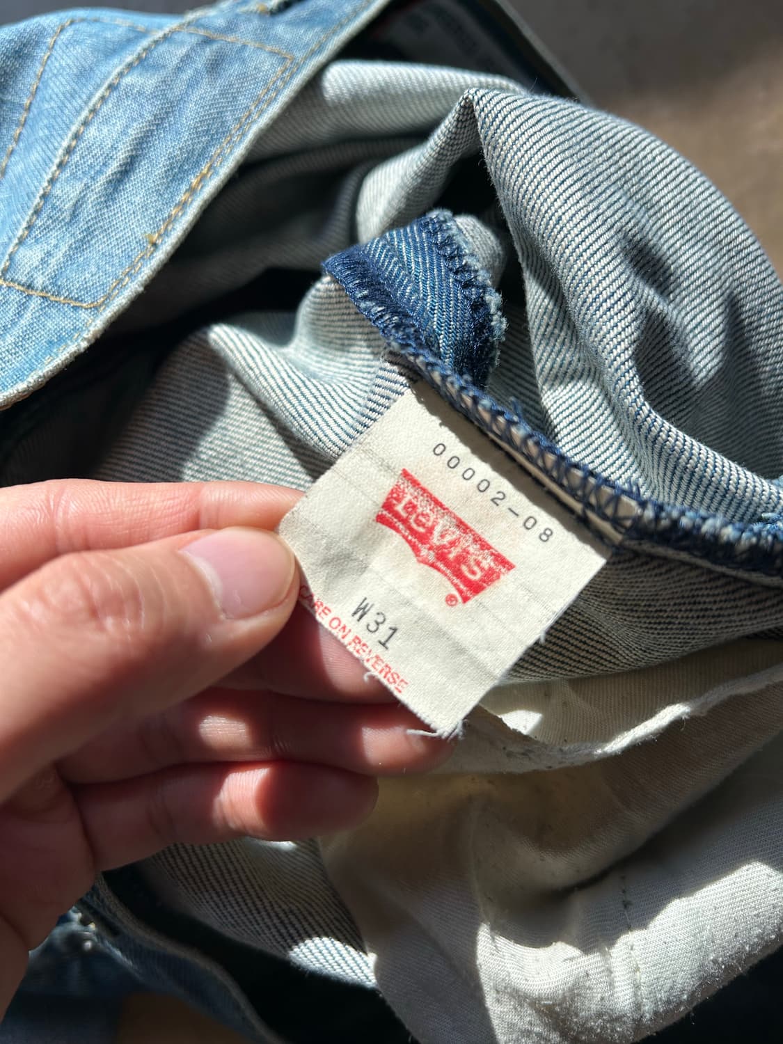 2000년도 생산 리바이스 엔지니어드 진스 Made in Japan 상품이미지5