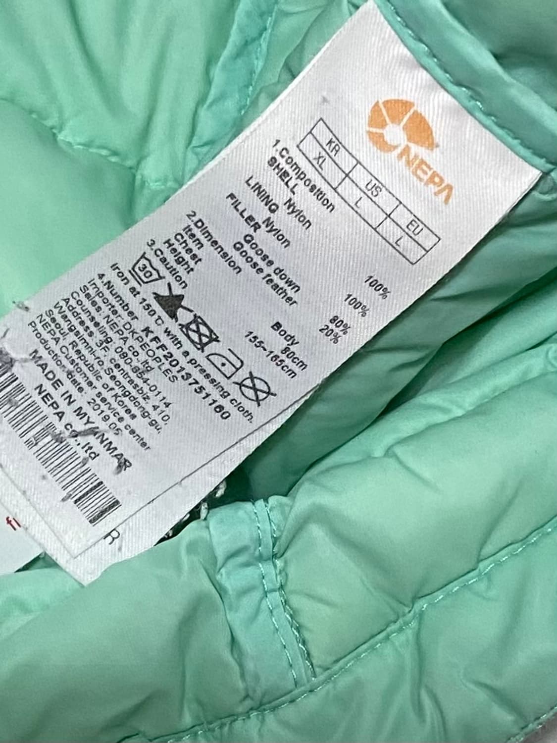 네파 구스 라이트 후드 패딩 여성 95 사이즈 상품이미지6