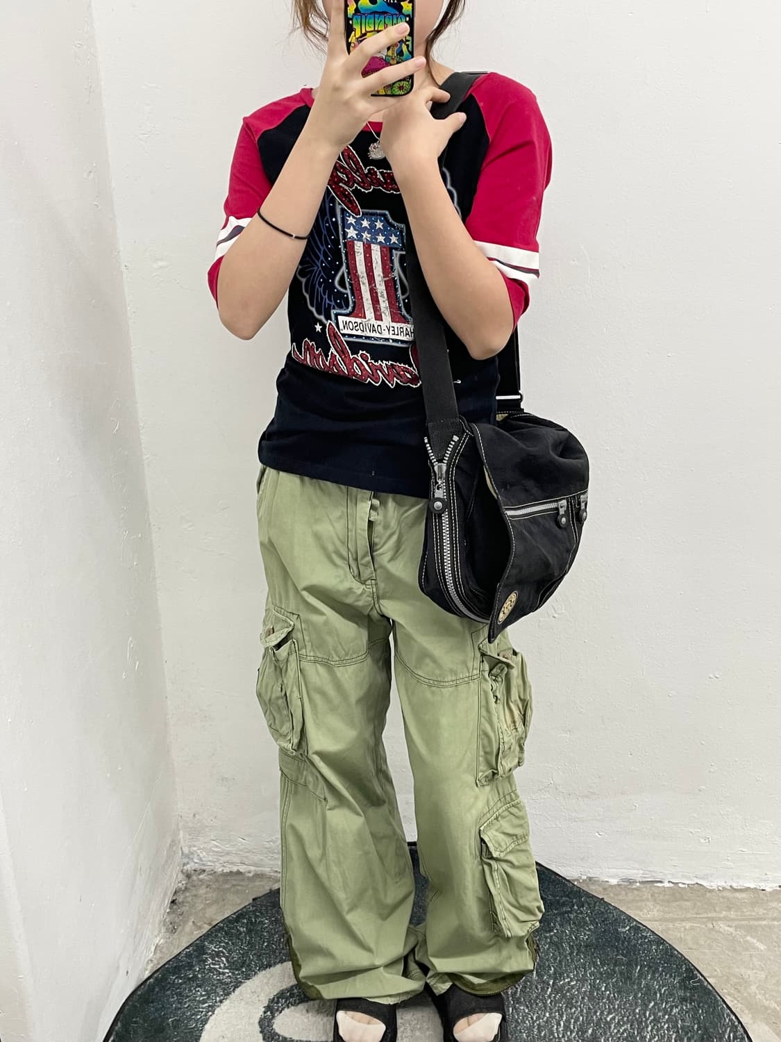 키플링 블랙 포켓 메신저 크로스백 상품이미지5