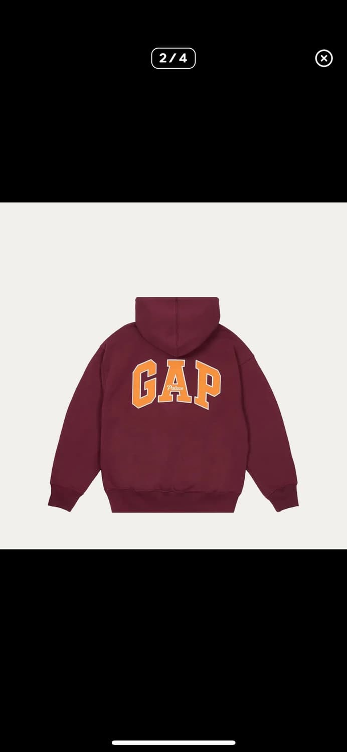 팔라스 갭 후디 버건디 s 상품이미지2