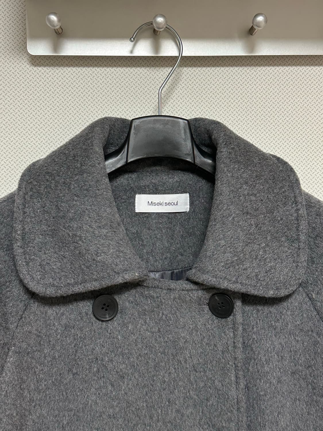 미세키서울 더블 버튼 롱코트 상품이미지5