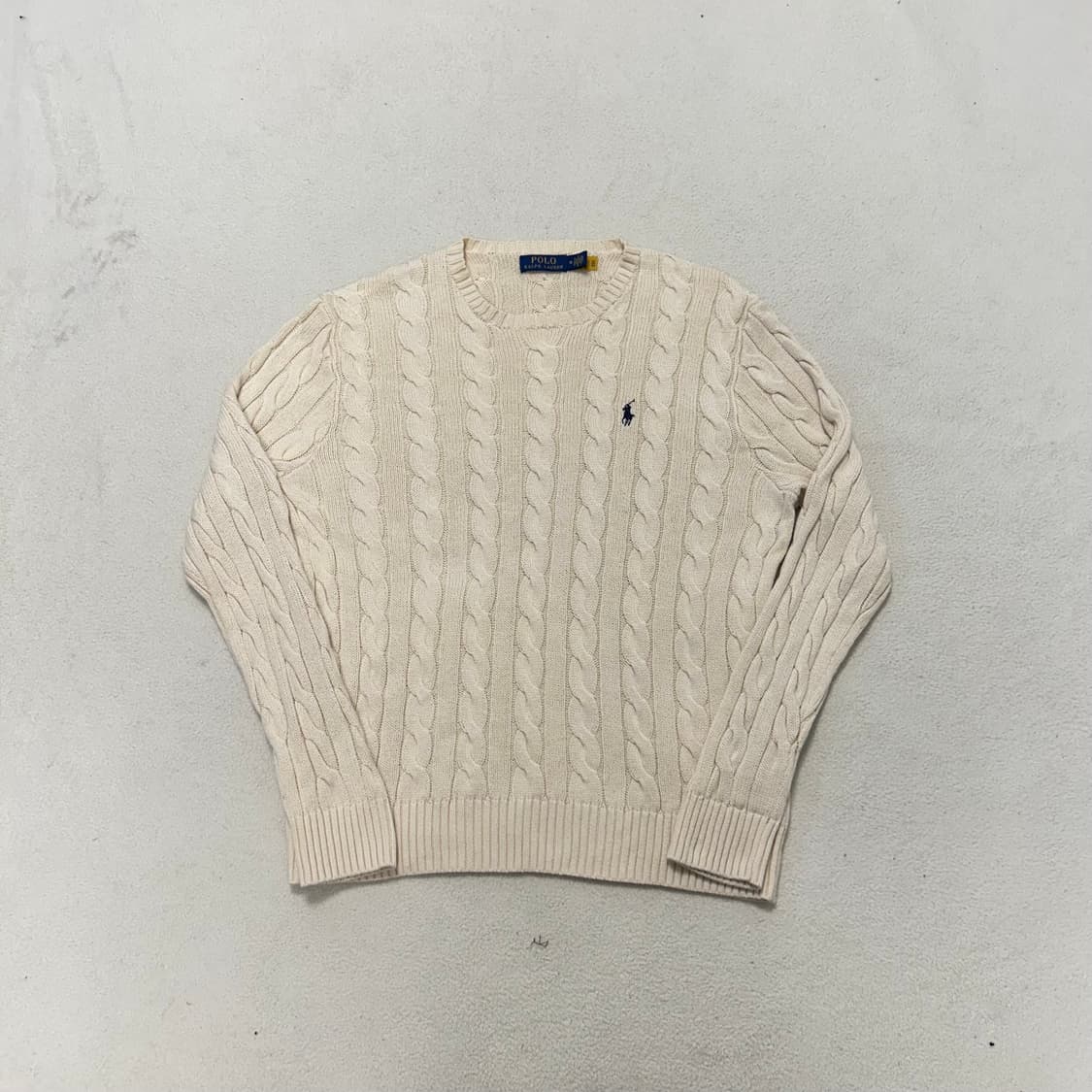 Polo Ralph Lauren ivory cable-knit 상품이미지4