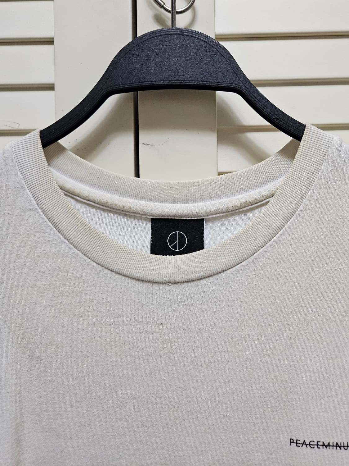 피스마이너스원 코튼 티셔츠 #1 화이트 상품이미지5