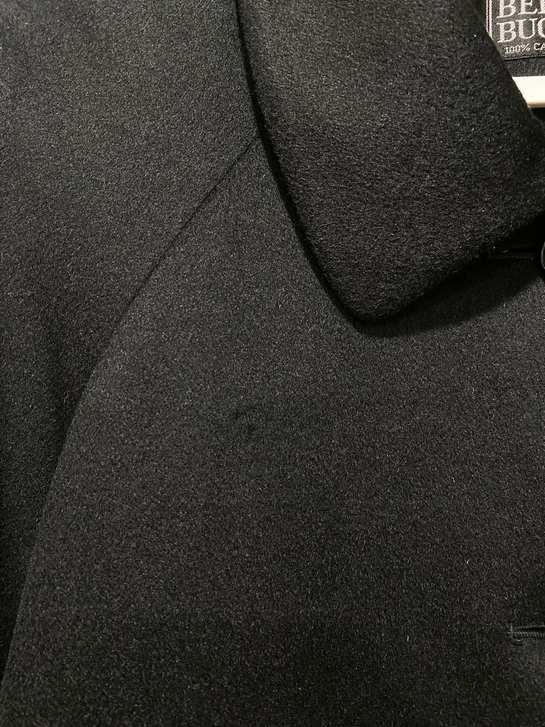 롱 캐시미어 100 블랙코트 상품이미지3