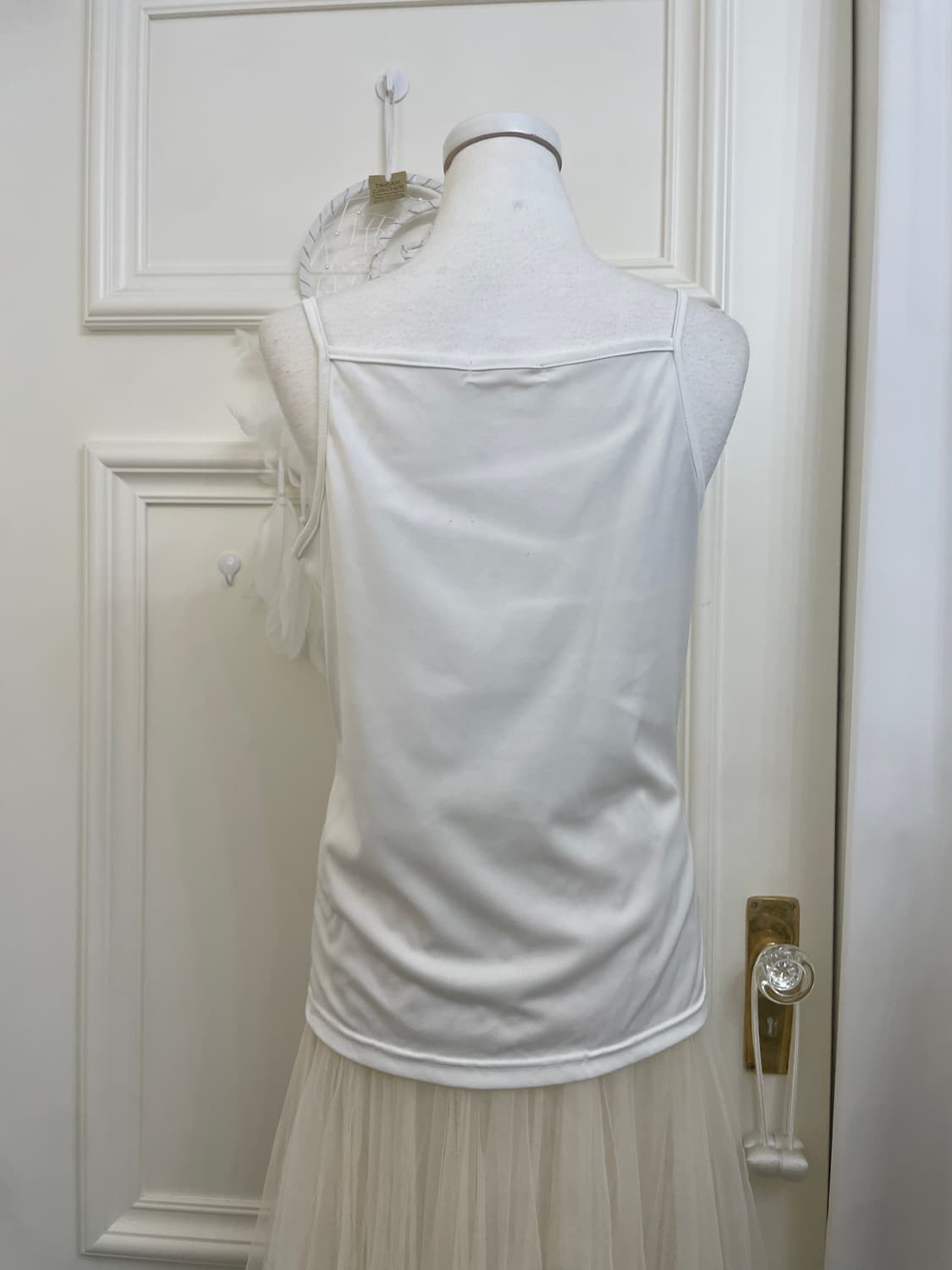 ivory one-button fairy buccle cardigan&l 상품이미지10