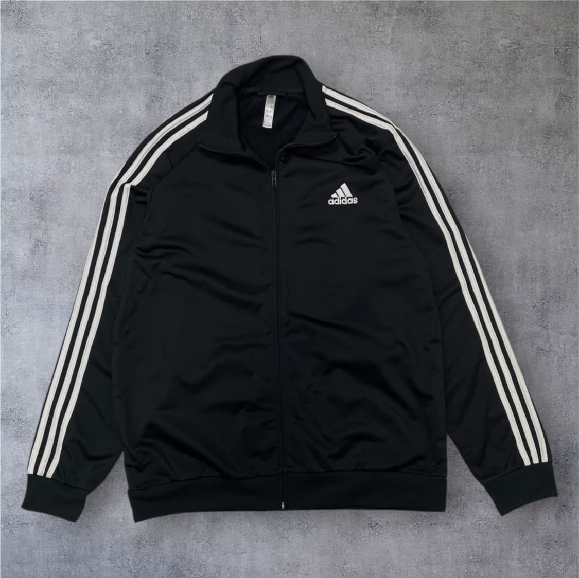 아디다스 Adidas 블랙 3스트라이프 트랙탑 집업 XL 상품이미지1