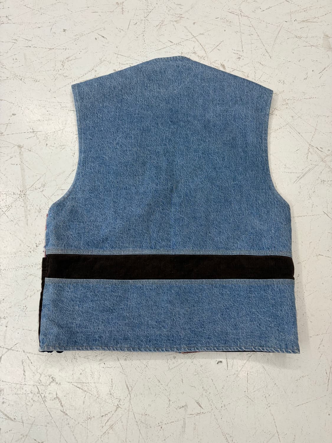 Bean Pole jeans 체크 패치워크 데님 베스트 상품이미지4