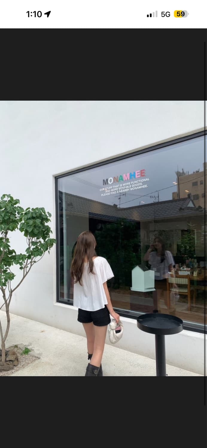 (택o,새상품) 웨어웨더 미미 볼륨 팬츠 숏팬츠 블랙 상품이미지3