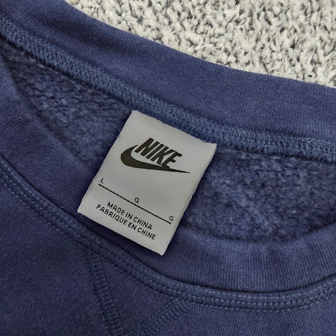 [L] 나이키 기모 배색 맨투맨 긴팔티 0121J 상품이미지2