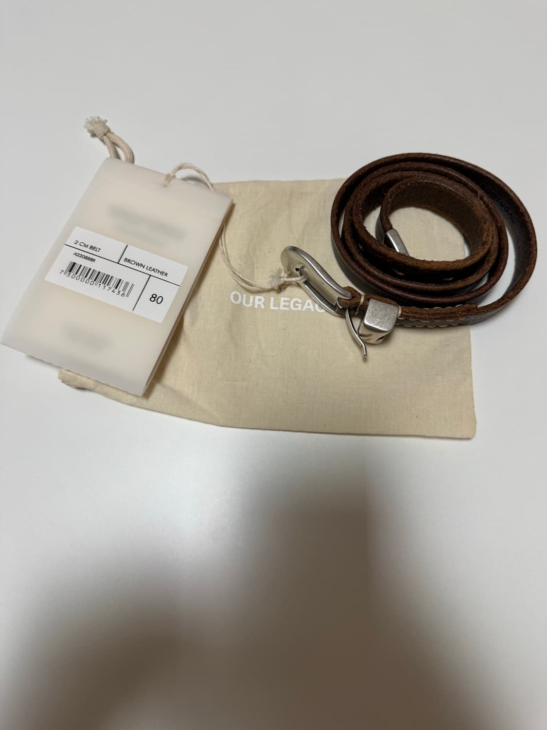 아워레가시 2cm 브라운 벨트 판매합니다! 상품이미지1