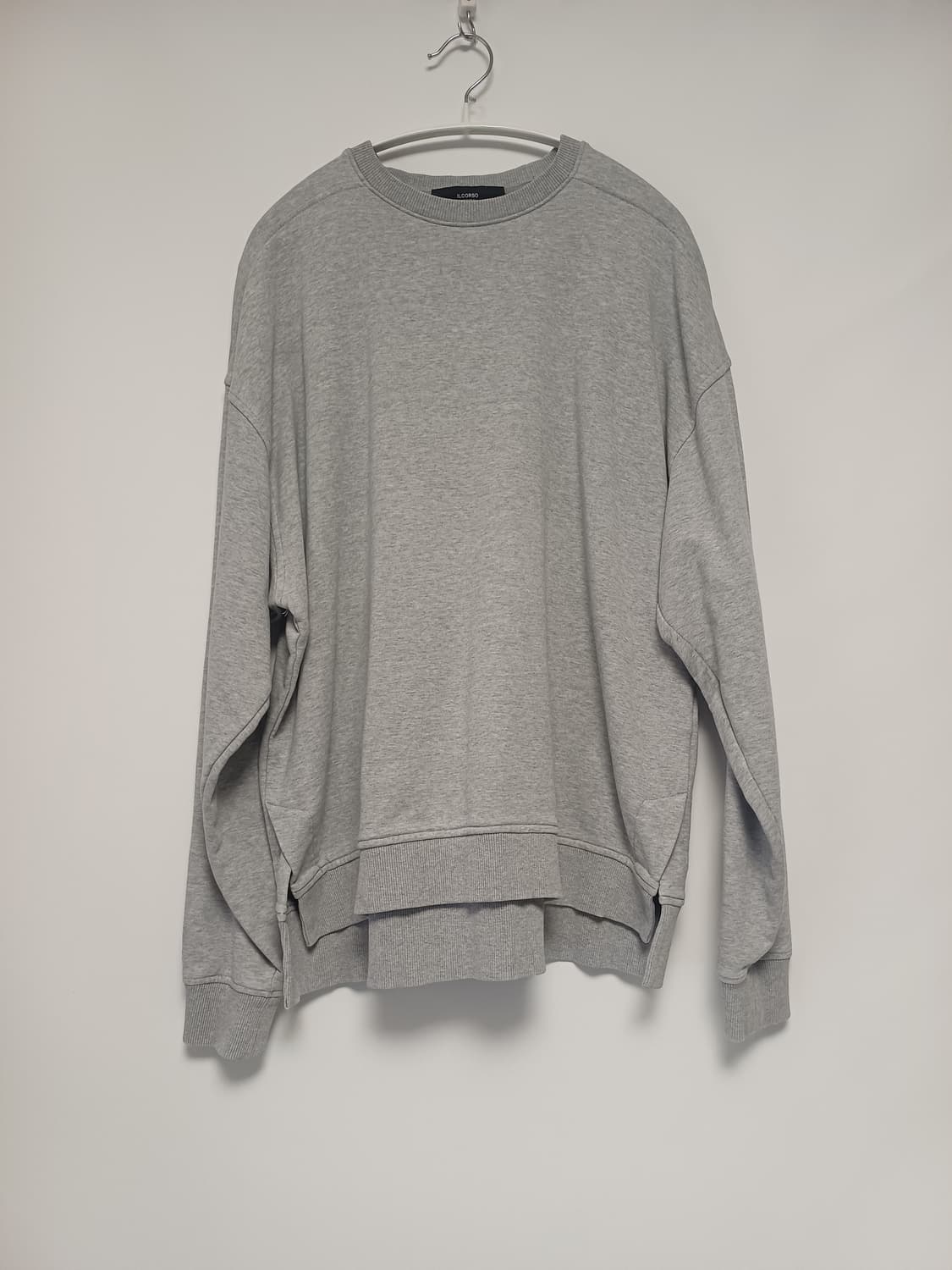 일코르소 에센셜 사이드 슬릿 맨투맨 (그레이/105) 상품이미지1