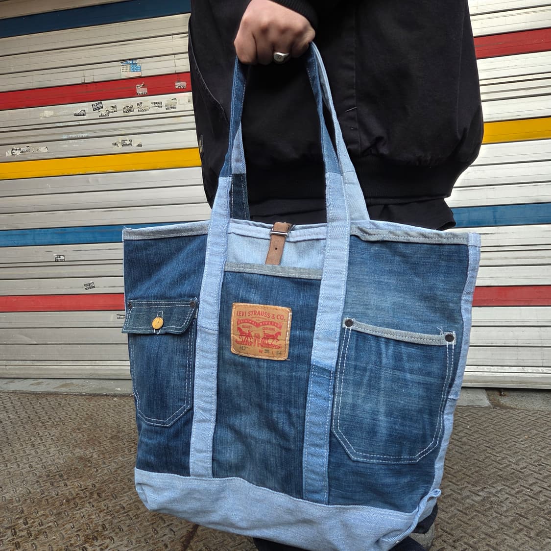 리바이스 바지 리사이클링 토트백 상품이미지7