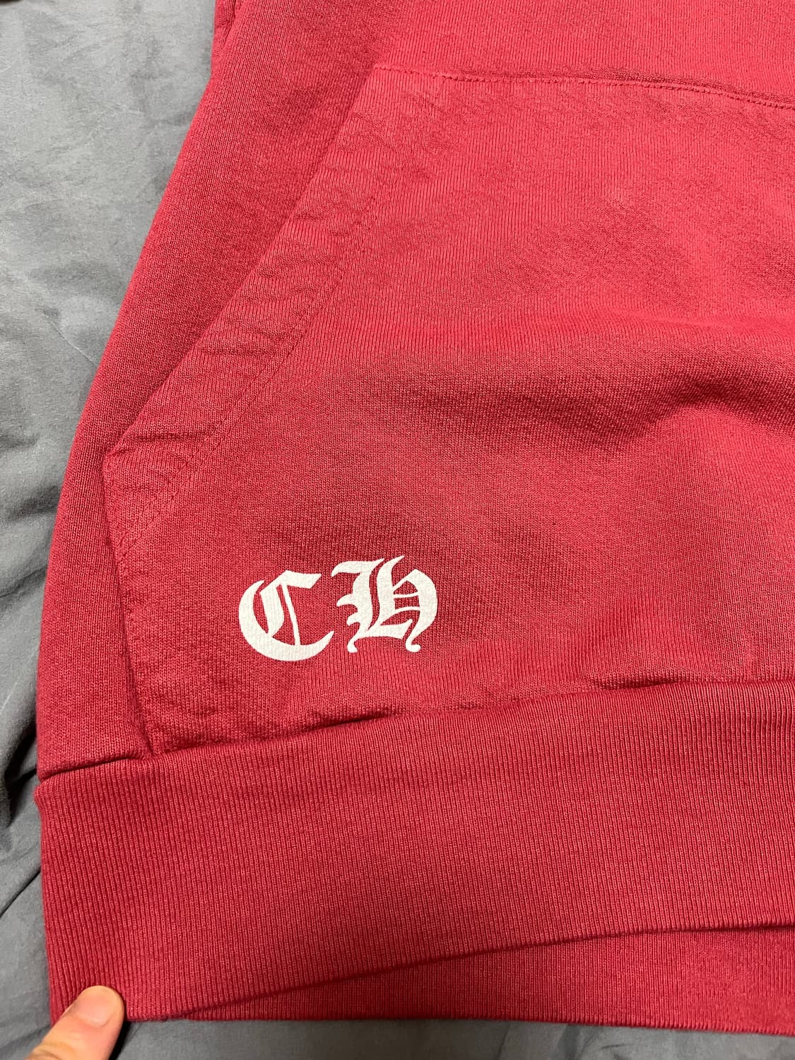 크롬하츠 드레이크 후드 레드 XL 상품이미지5