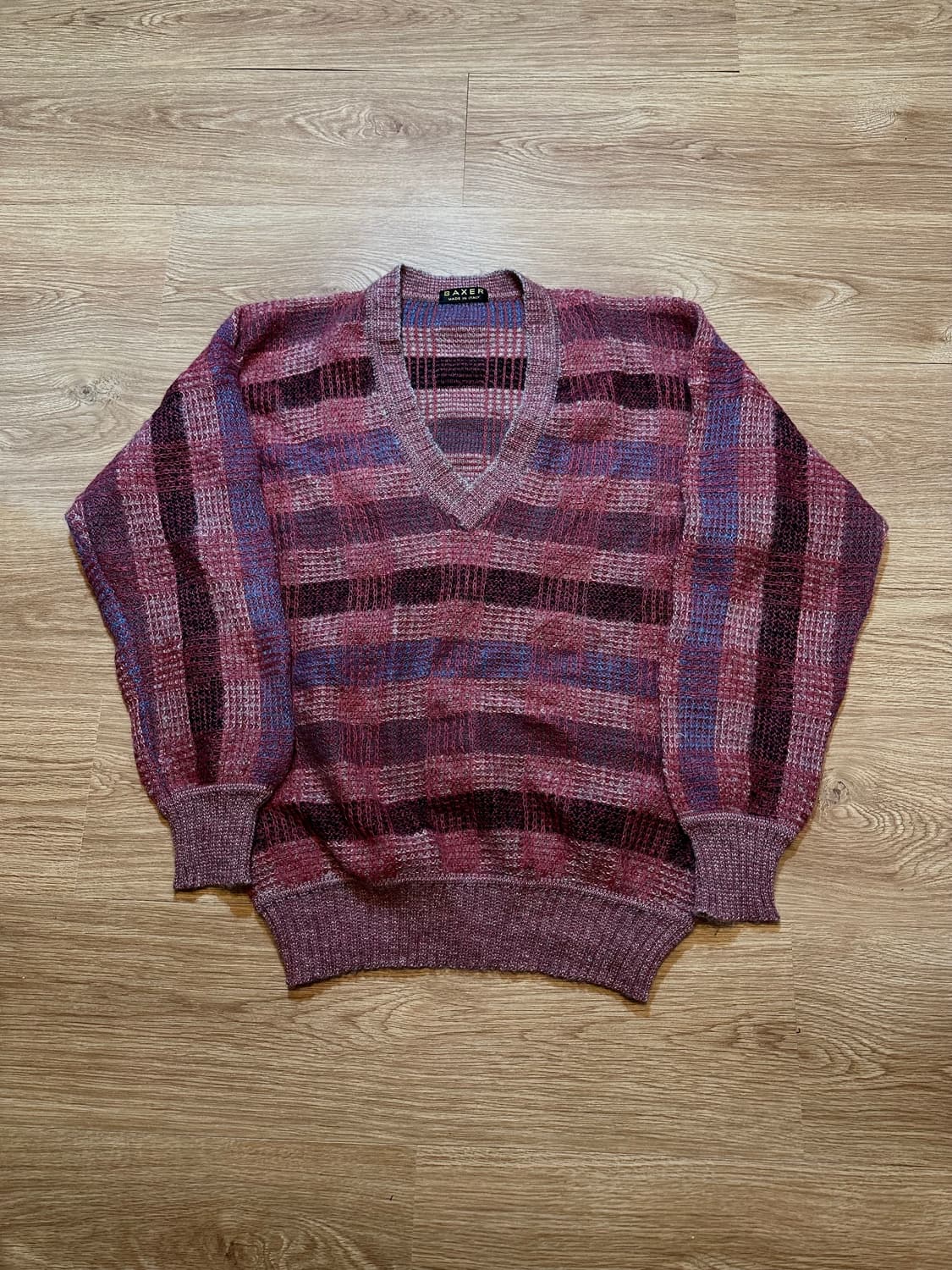 BAXER 체크니트 상품이미지1