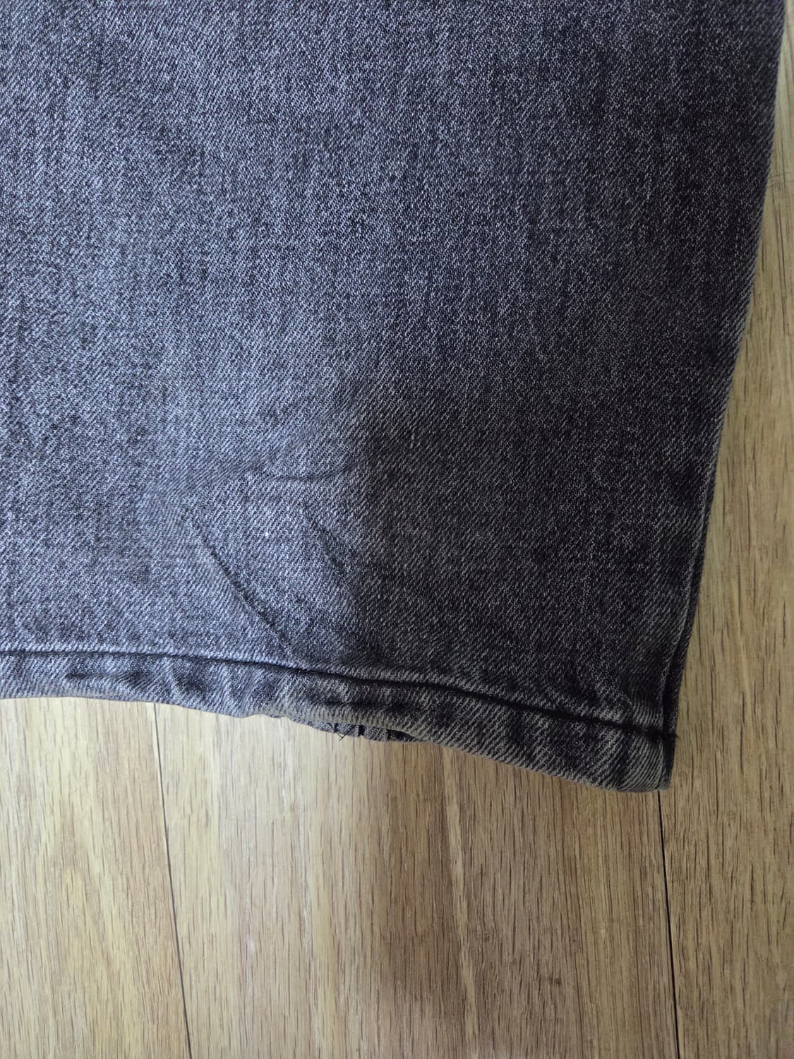 앤더슨벨 웨이브 와이드 레그 진 흑청바지 31 상품이미지5