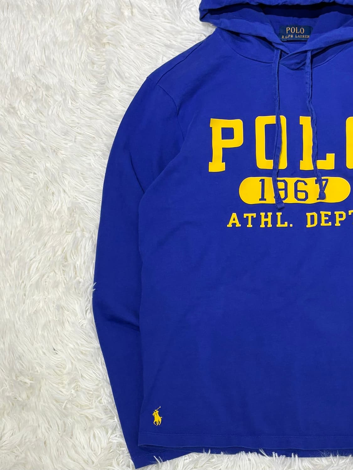 폴로랄프로렌 qr 빅로고 슬리브 후드 상품이미지6