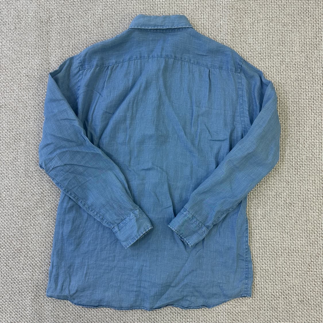 L 유니클로 린넨 긴팔 셔츠 0407D 상품이미지3