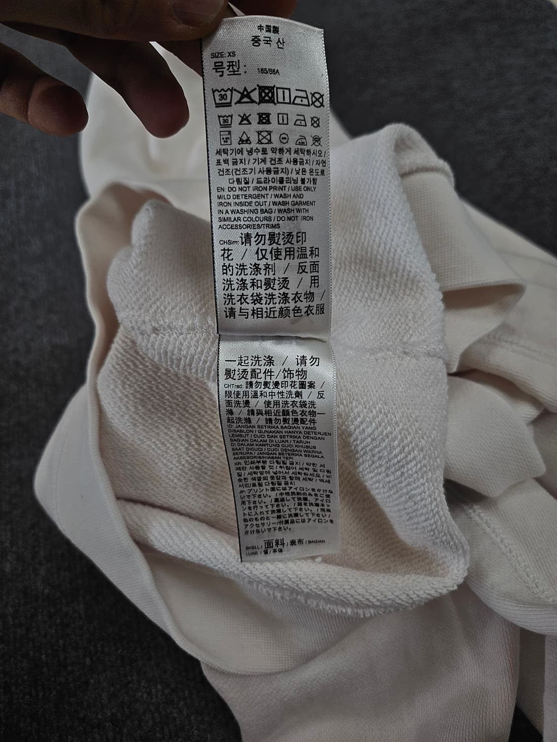 푸마X코쉐 화이트 후드티 급처 상품이미지5